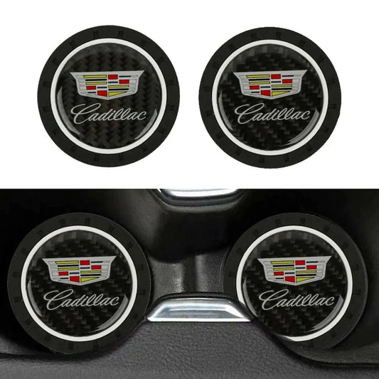 Cadillac Shield Logo Cup Holder Bottom Pucks