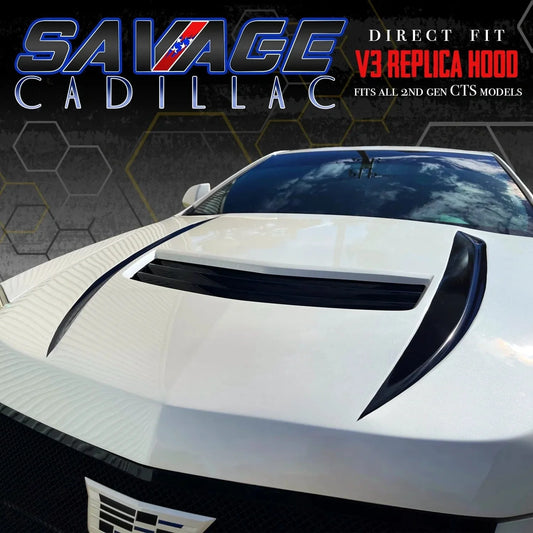 2008-'14 CTS "V3" Style Replica Hood