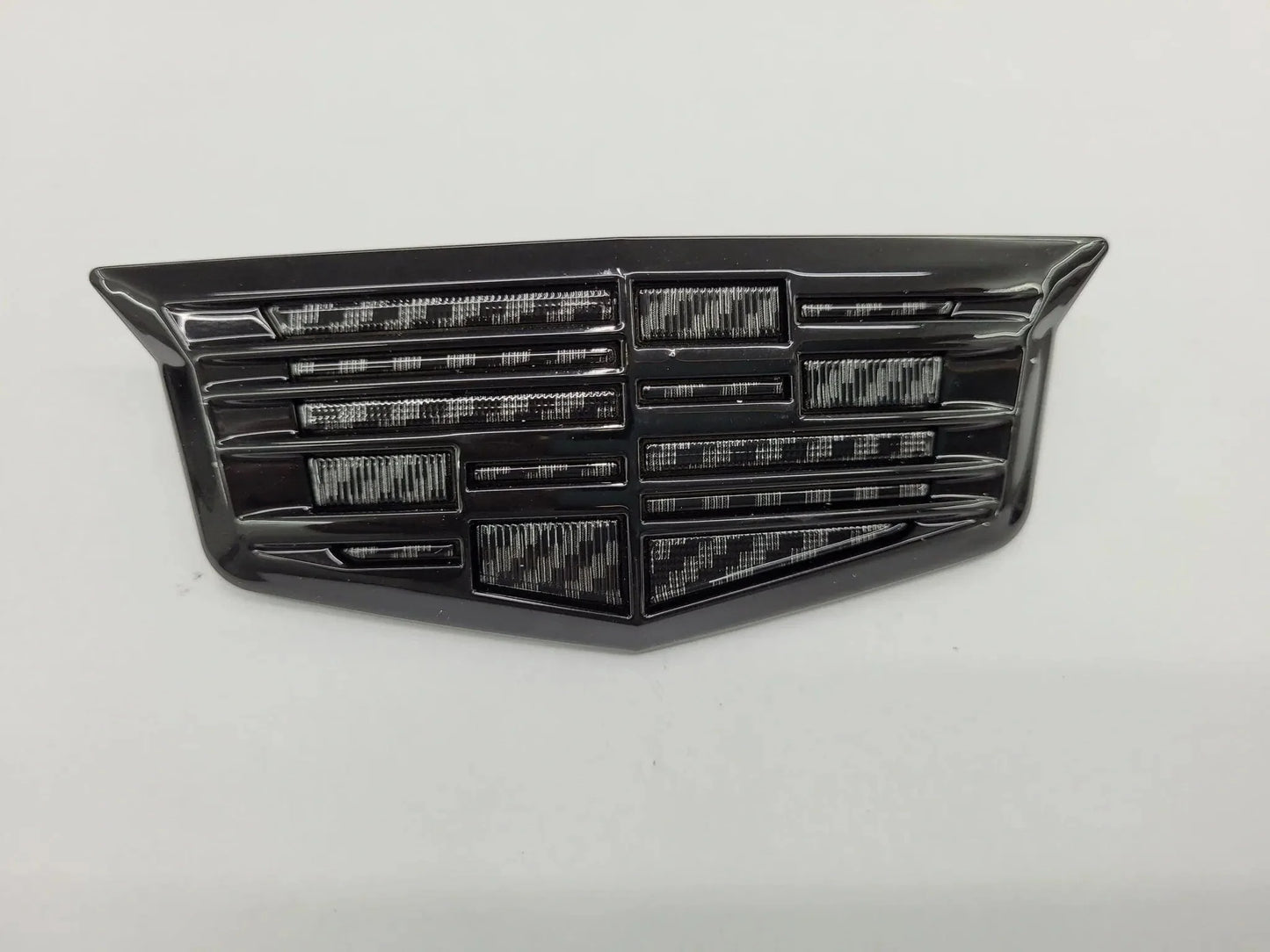 CT5 Rear Gloss Black Cadillac Shield Emblem w/Carbon Fiber Center