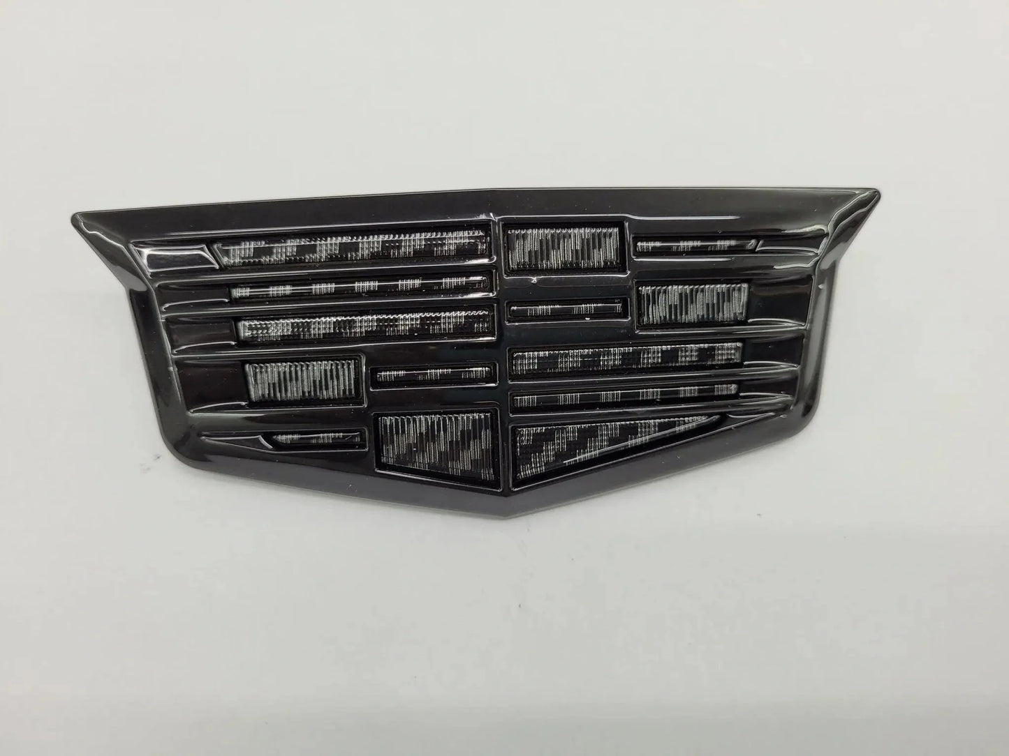 Cadillac CT4-V Blackwing Gloss Black Rear Emblem w/ Carbon Center