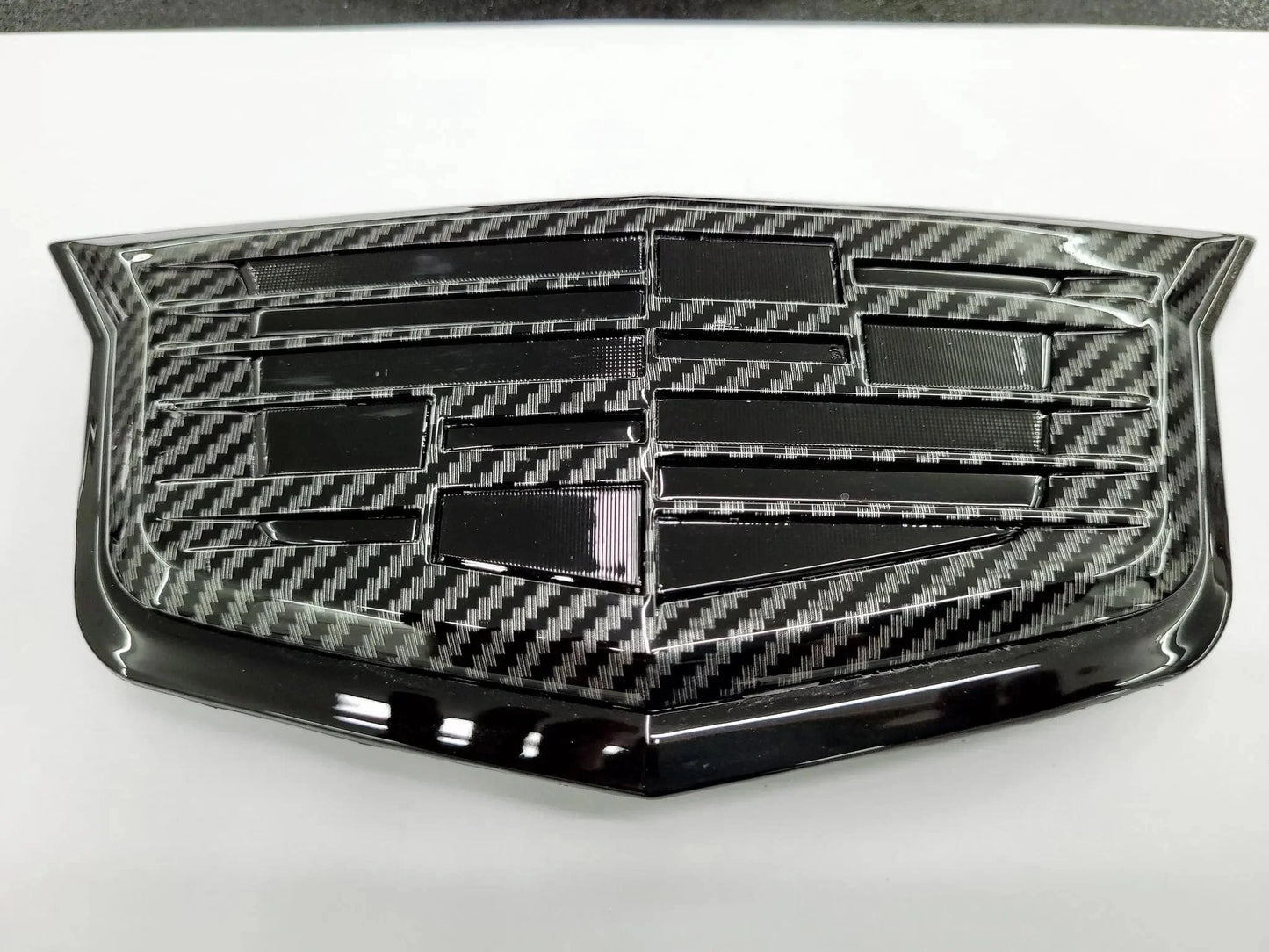 CT5 Sport Front Carbon Fiber Cadillac Shield Emblem w/Black Center