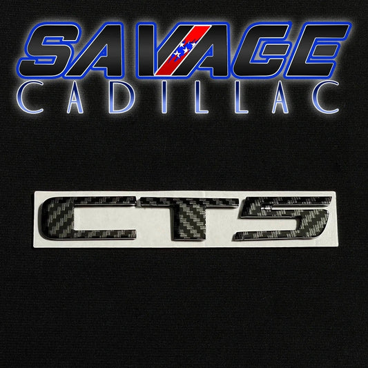 Cadillac "CT5" Genuine Carbon Fiber Letter Badging
