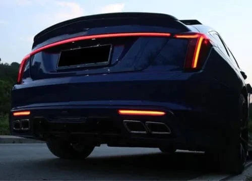Cadillac CT5-V Blackwing LED Rear Bumper Trunk Tail Lighting With Red Sequential Turn Signals