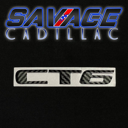 Savage Cadillac "CT6" Genuine Carbon Fiber Letter Badging