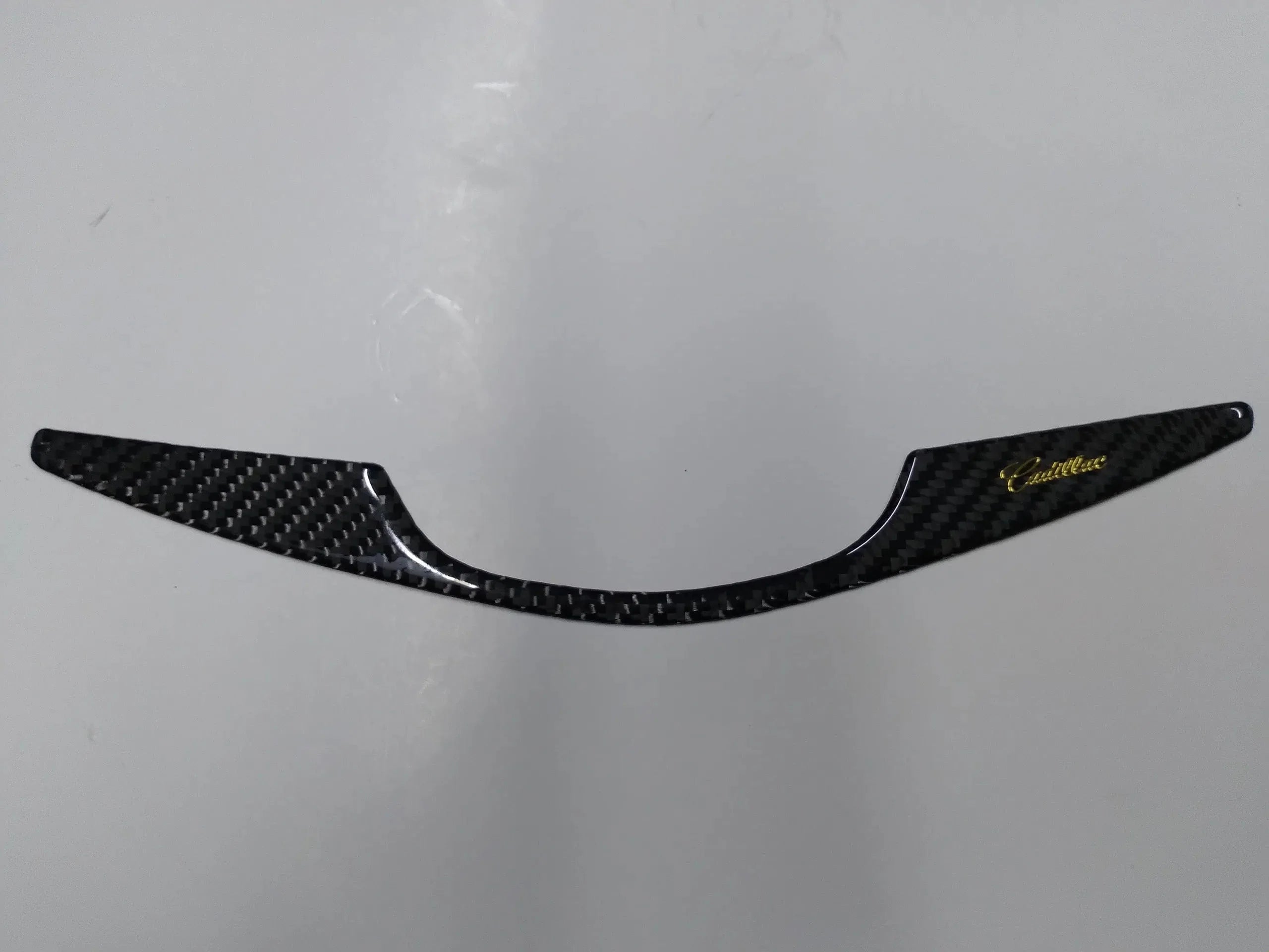 thumbnail image 2 of Real Carbon Fiber U-Shaped Steering Wheel Cover Trim For Cadillac CT4 CT5 2020+ (Black, Autotech) 2 of 5