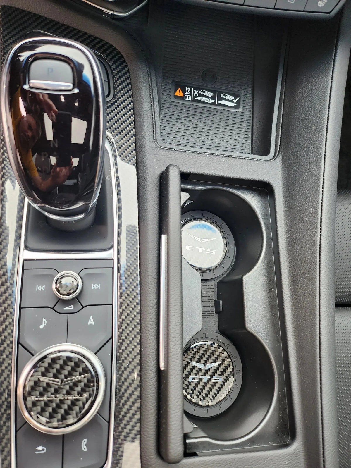 CT4-V Blackwing Center Console Media Knobs Trim with CT4-V Blackwing Center Console Media Knobs Trim with