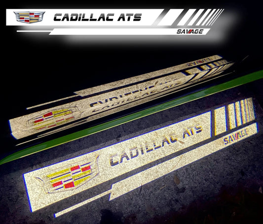 Cadillac ATS Puddle "Savage ATS" Logo Lights