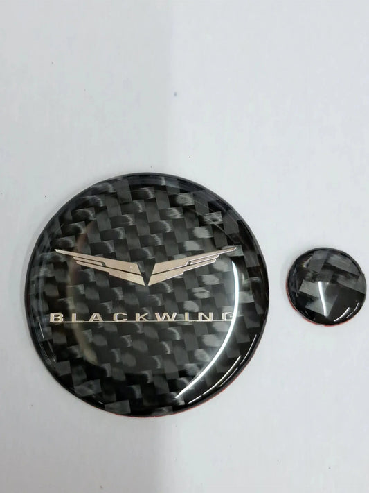 CT4-V Blackwing Center Console Media Knobs Trim with "Blackwing" Logo