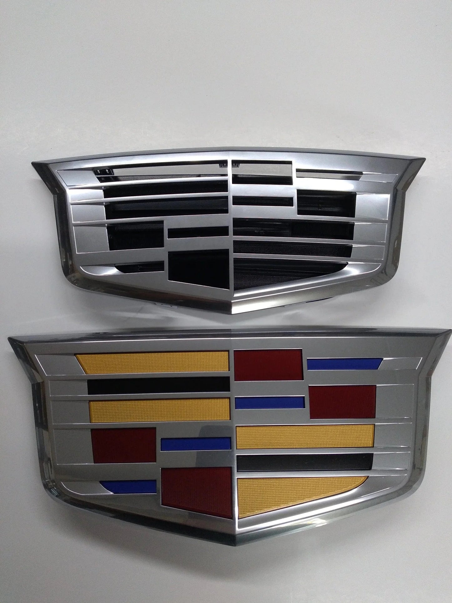 Cadillac CT4-V Blackwing Silver Front Emblem