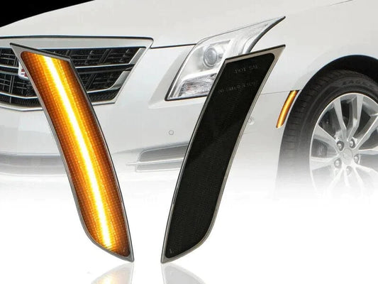 2013-2017 XTS Smoked Lens w/ White LED Side Marker Lights