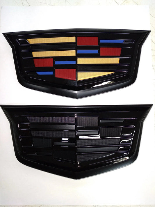 CT5 Sport Front Black Cadillac Shield Emblem (All Black or Black w/Full Color Center)