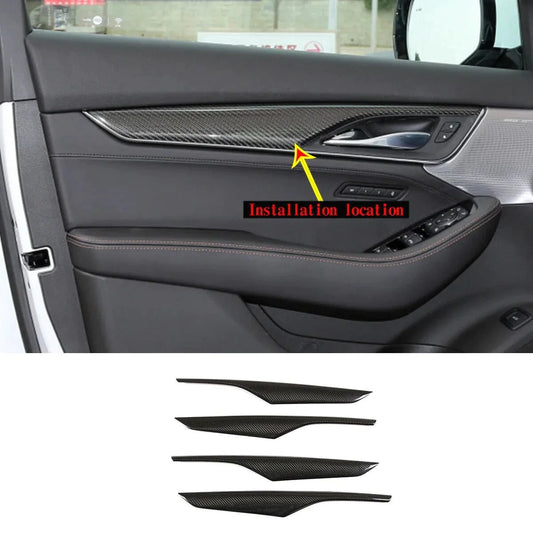 Cadillac CT5 Genuine Carbon Fiber 5 Piece Interior Door Trim Kit