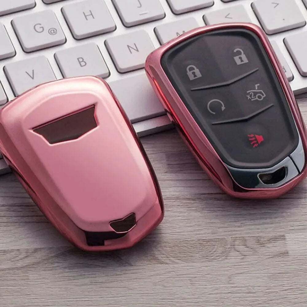 Cadillac CTS Pink Soft Key FOB Cover