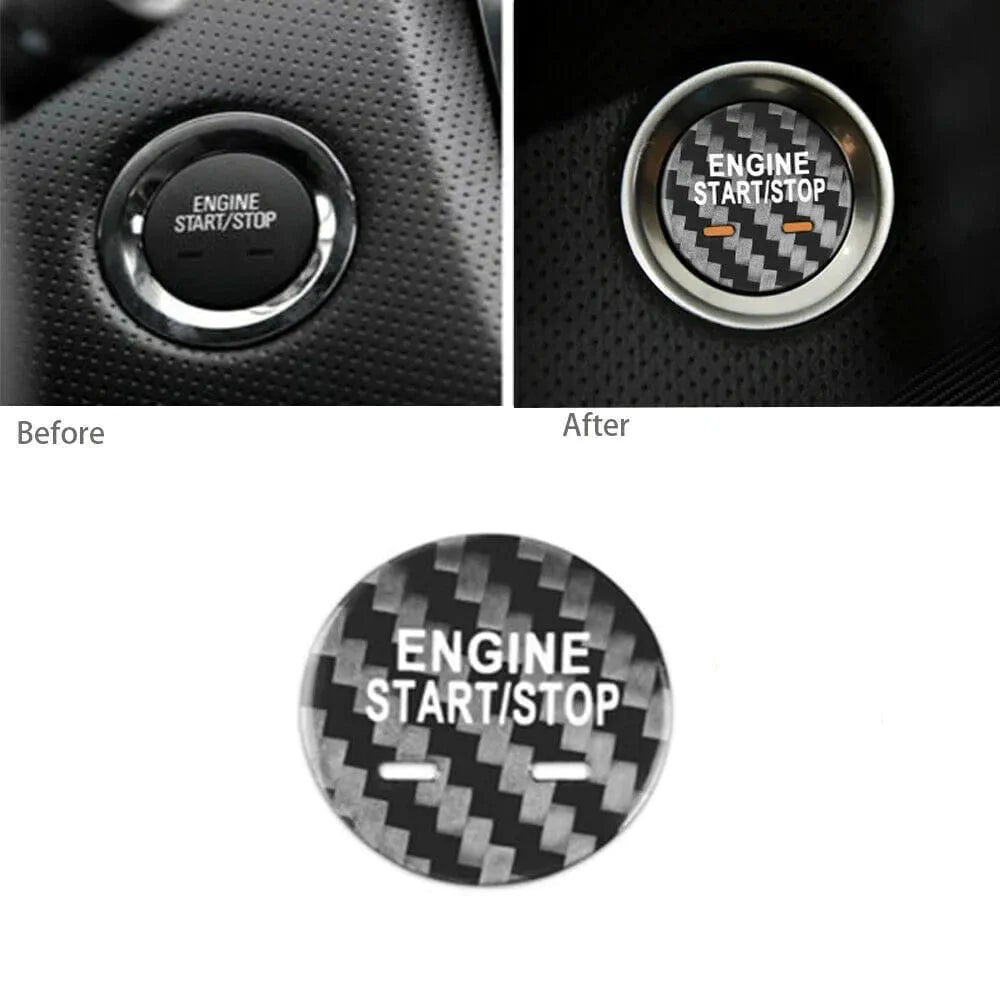 CT6 Carbon Fiber Start/Stop Button Cover